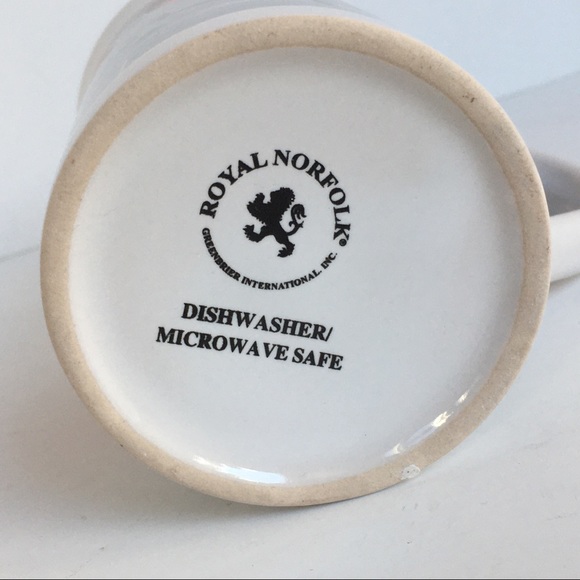 Red Cardinal mug Royal Norfolk coffee tea cup ceramic birds white red EUC - Picture 11 of 11